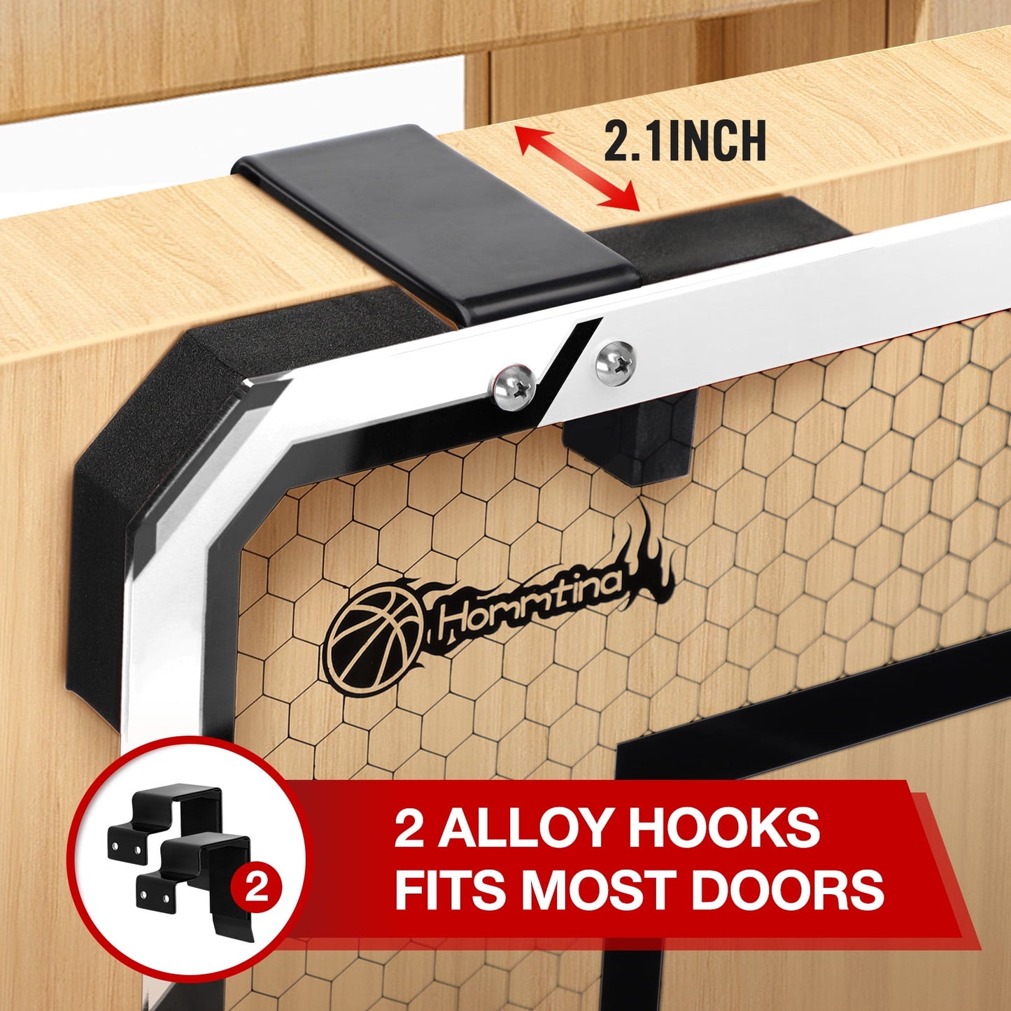 Ayieyill Basketball Hoop Indoor for Kids 15.7" x 11.8" - Automatic Scoring Basketball Hoop Mini Basketball Hoop for Door with 3 Balls, Basketball Toy for Kids Boy Toys Teens Adults
