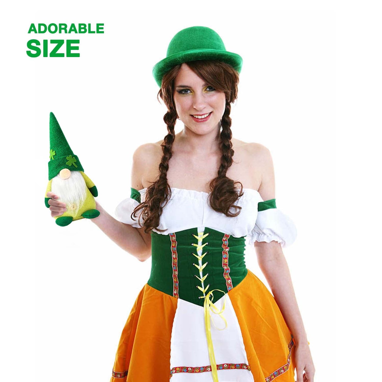 Ayieyill 2Pcs st patricks day decorations Gnome Plush, Green Saint Paddy's Day Elf St. Patricks day decor