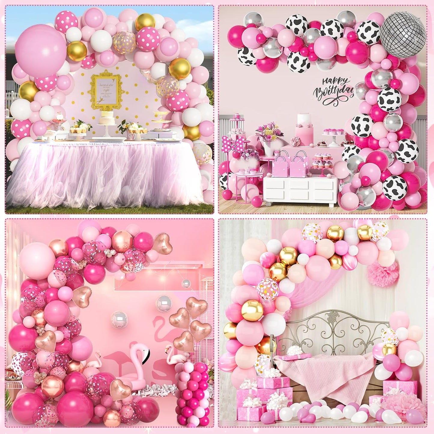 Ayieyill 156pcs Balloon Garland Arch Kit for Baby Shower, Wedding, Birthday, Party Decorations