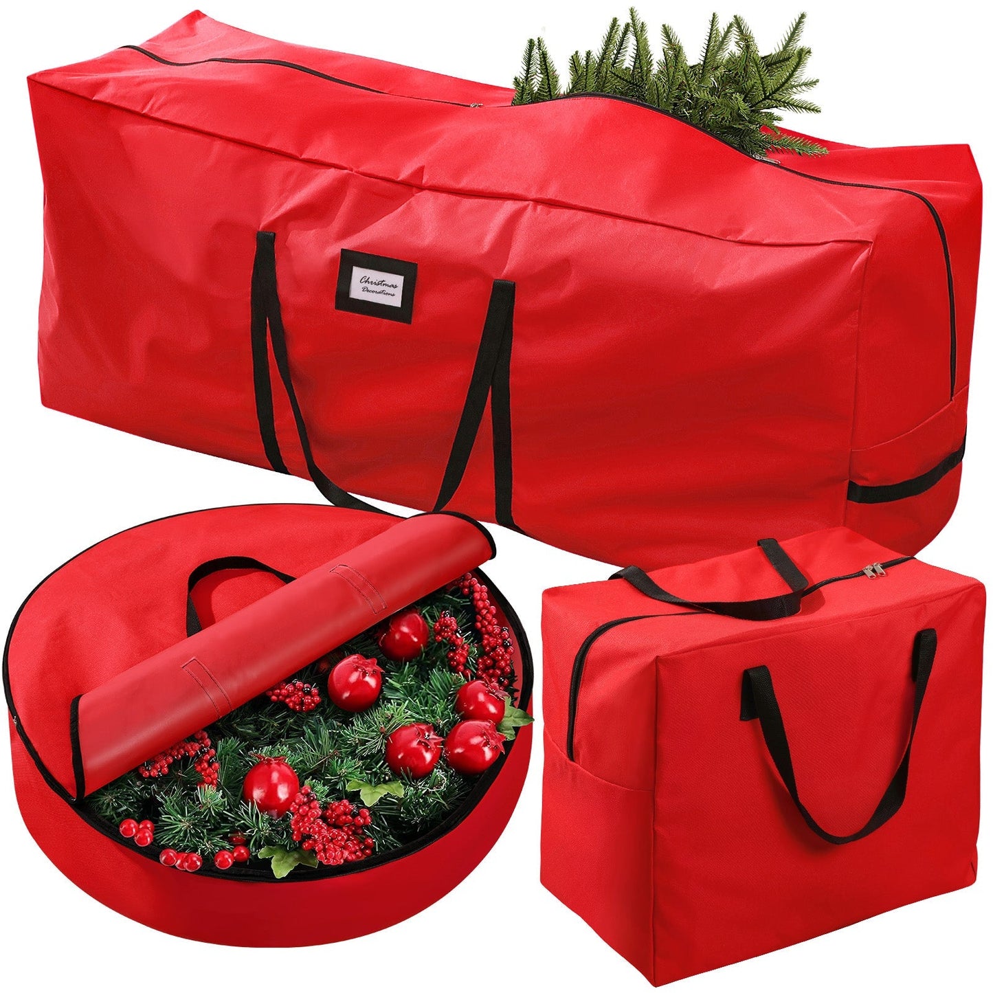 Ayieyill 3Pcs Christmas Tree Storage Bag, Christmas Tree Bag for 7.5 FT Artificial Trees