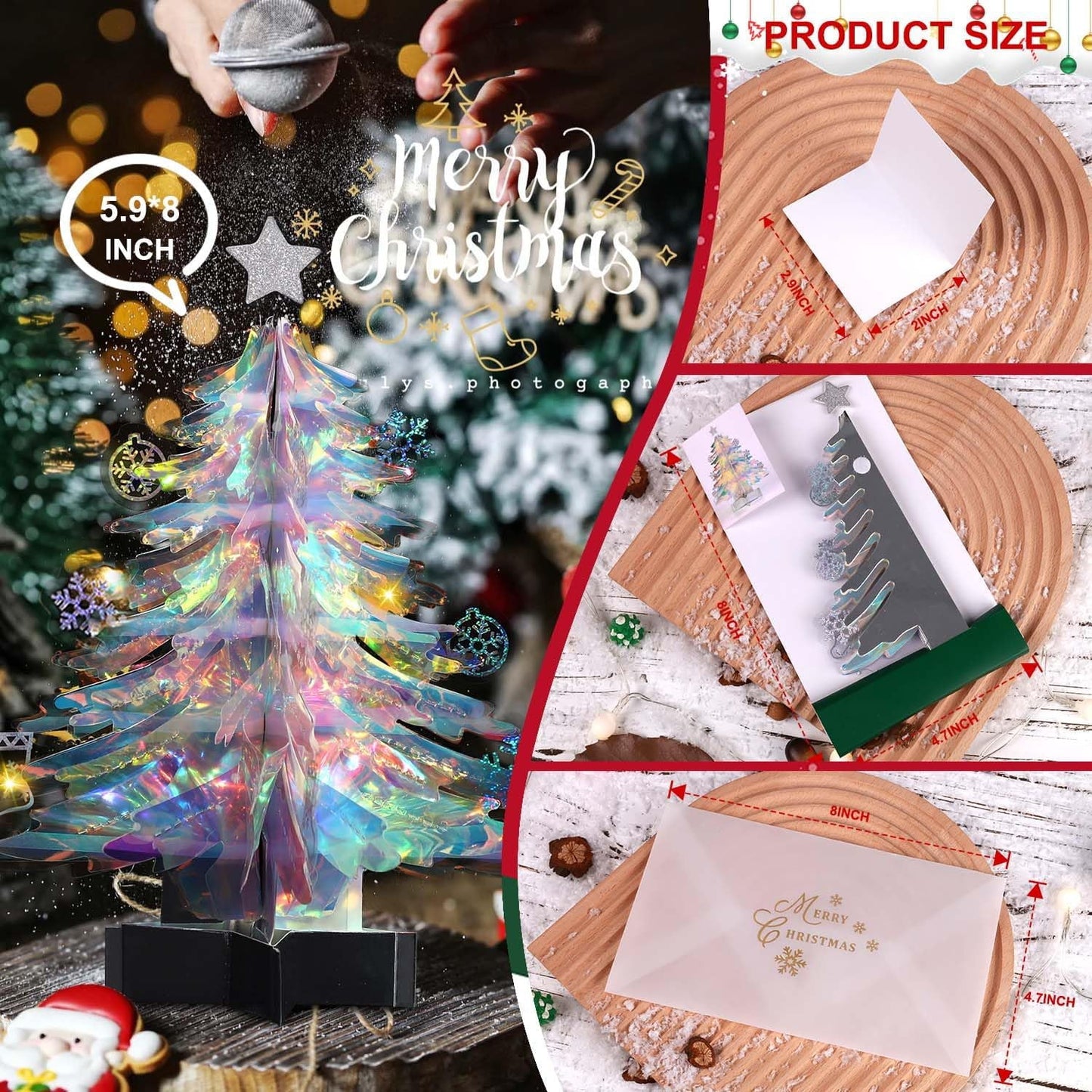 Ayieyill Stationary Paper with Envelopes, Colorful Stationary Tree of Decorative Letter Paper Envelope Set, Manilla Paper Art Pads Paper (7.87 In )