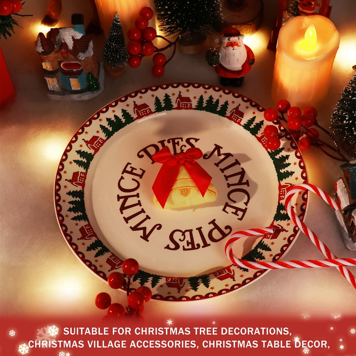 Ayieyill 1Pcs LED Christmas Snow Blanket for Christmas Village, Fake Snow Blanket for Christmas Decoration, Village Display, Under The Christmas Tree( 70 x 17.7 inch)