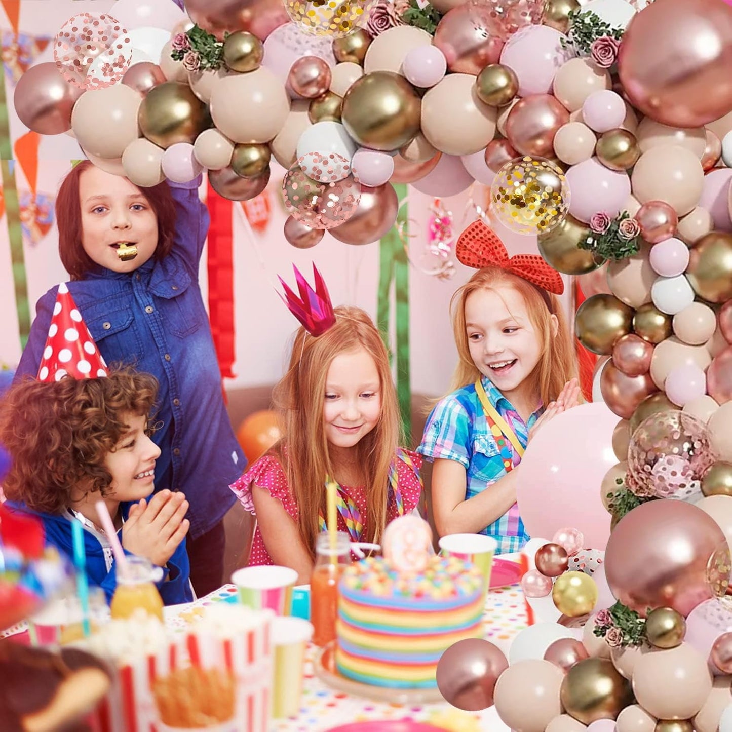 Ayieyill 156pcs Balloon Garland Arch Kit for Baby Shower, Wedding, Birthday, Party Decorations