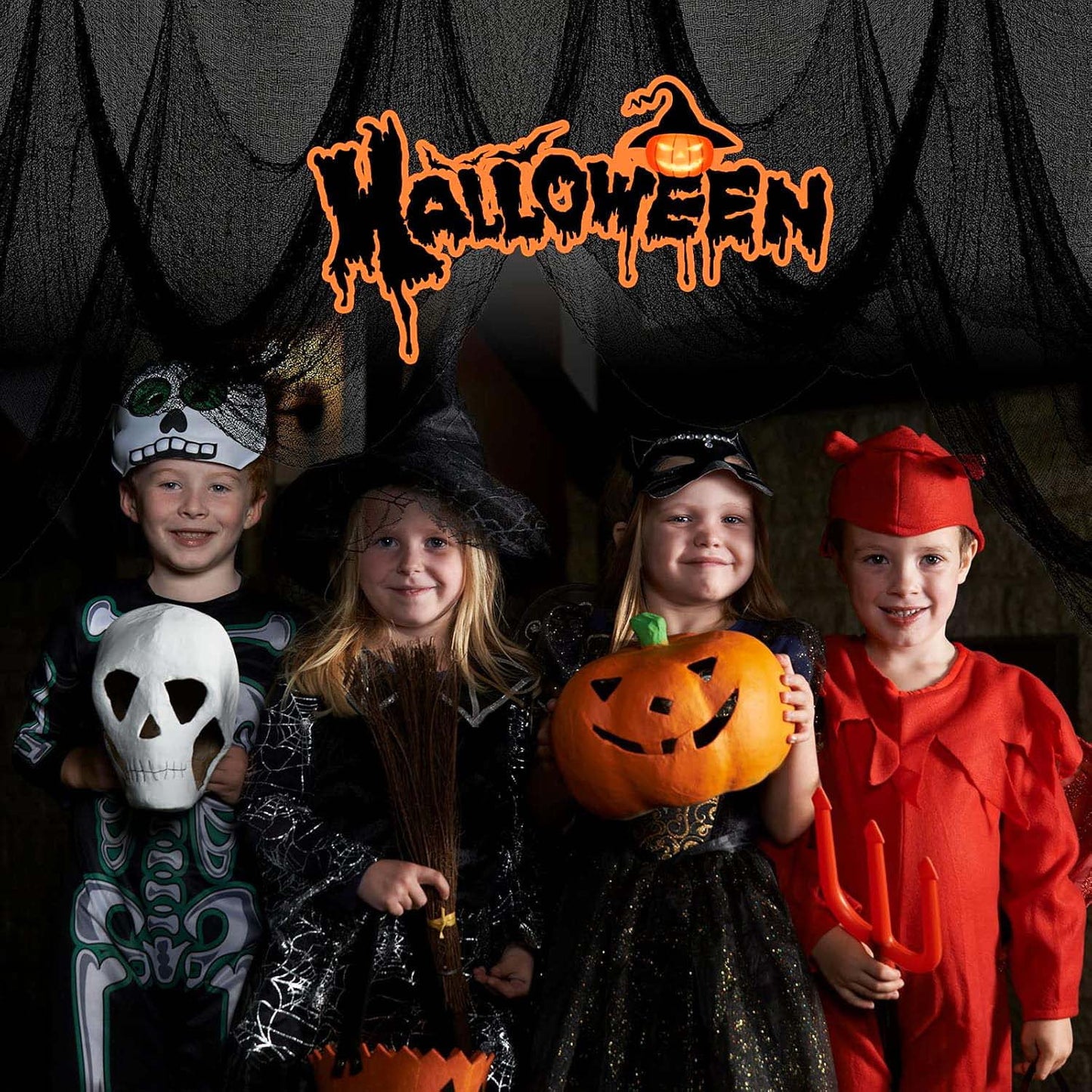 Ayieyill Halloween Bats Wall Decals, 126pcs Halloween Decorations Decals Halloween Decor