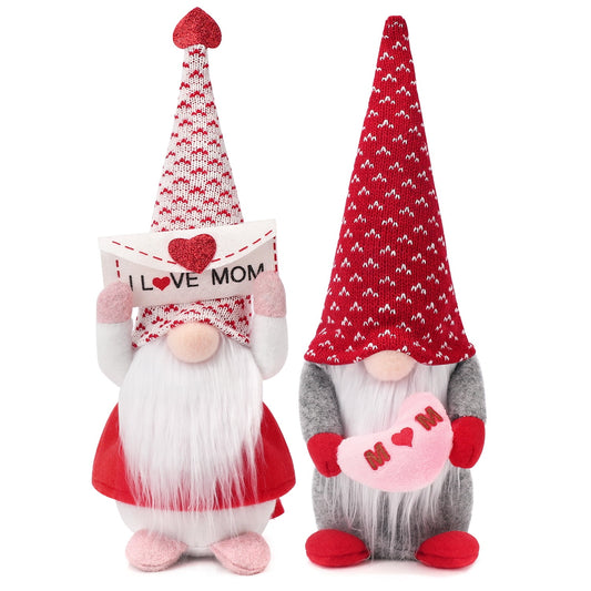 Ayieyill 2Pcs Mother's Day Decorations Gnomes Plush Decor Mothers Day Gifts, Handmade Envelope