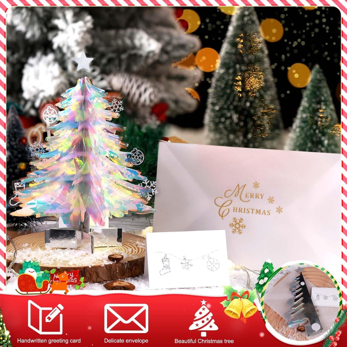 Ayieyill Stationary Paper with Envelopes, Colorful Stationary Tree of Decorative Letter Paper Envelope Set, Manilla Paper Art Pads Paper (7.87 In )