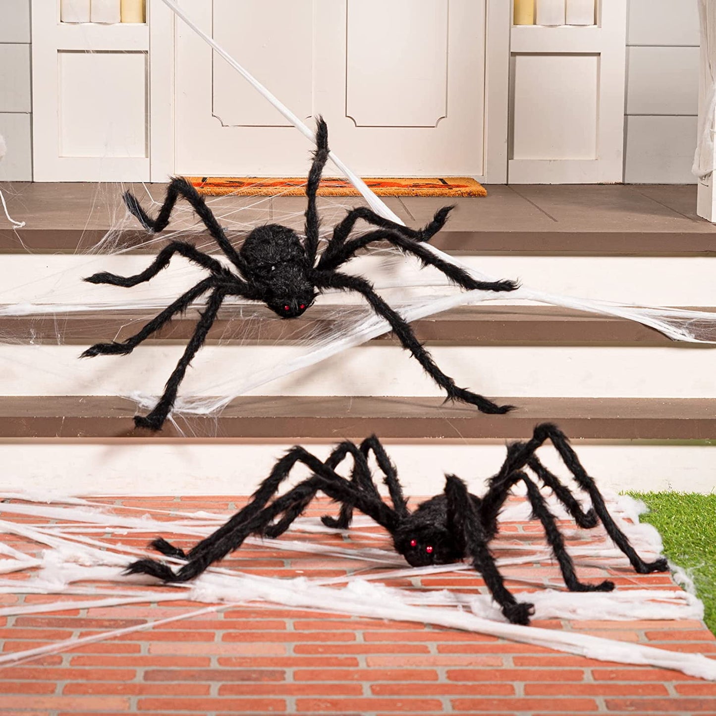Ayieyill Halloween Spider Decorations 5 ft Giant Spider Halloween Outdoor Decorations