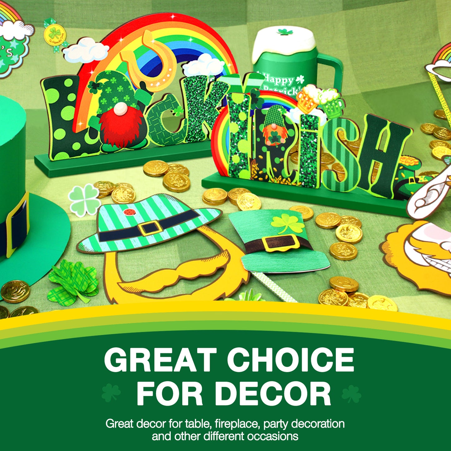 Ayieyill 3 Pcs St. Patrick's Day Decorations Cute Saint Patricks Day Decorations