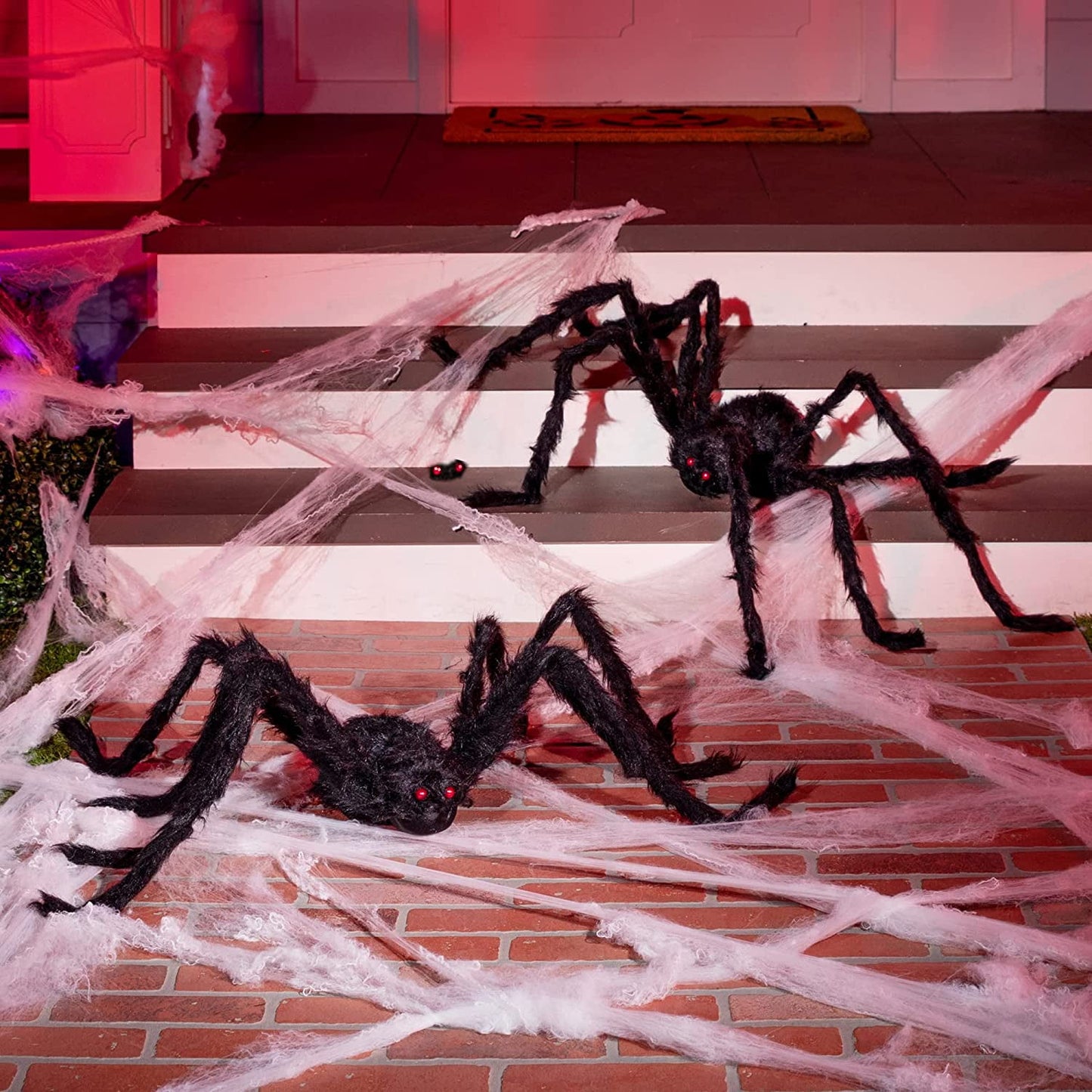 Ayieyill Halloween Spider Decorations 5 ft Giant Spider Halloween Outdoor Decorations