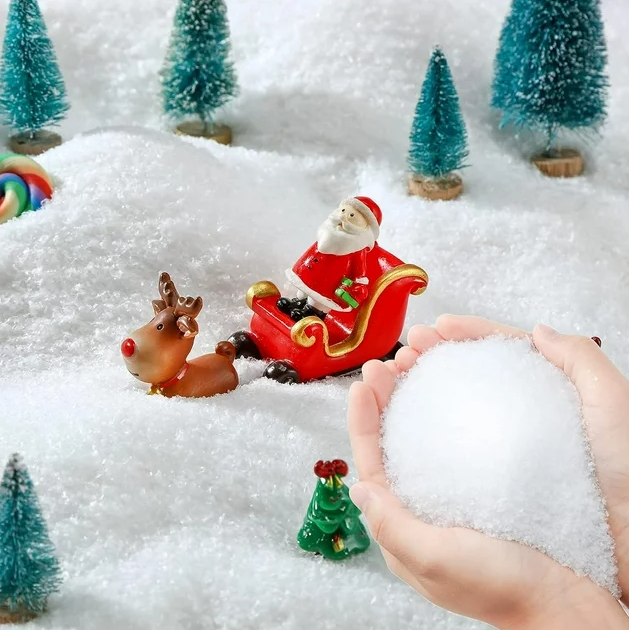 Ayieyill 23 Ounces Fake Snow Decoration - Artificial Snow for Christmas Decoration