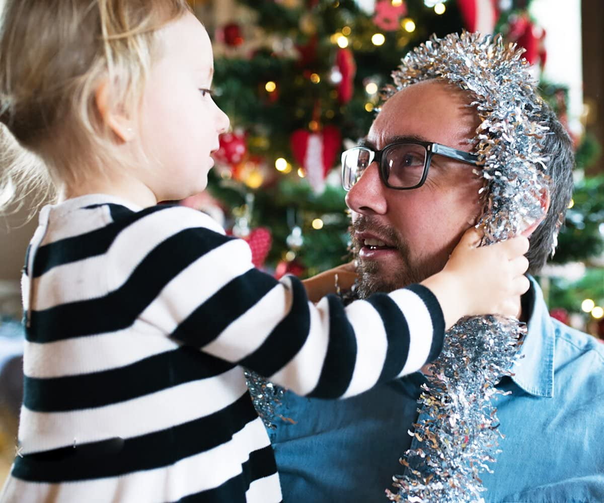 Ayieyill 33ft Tinsel Garland Hanging Christmas Tree Garland for Christmas Tree Decorations Indoor