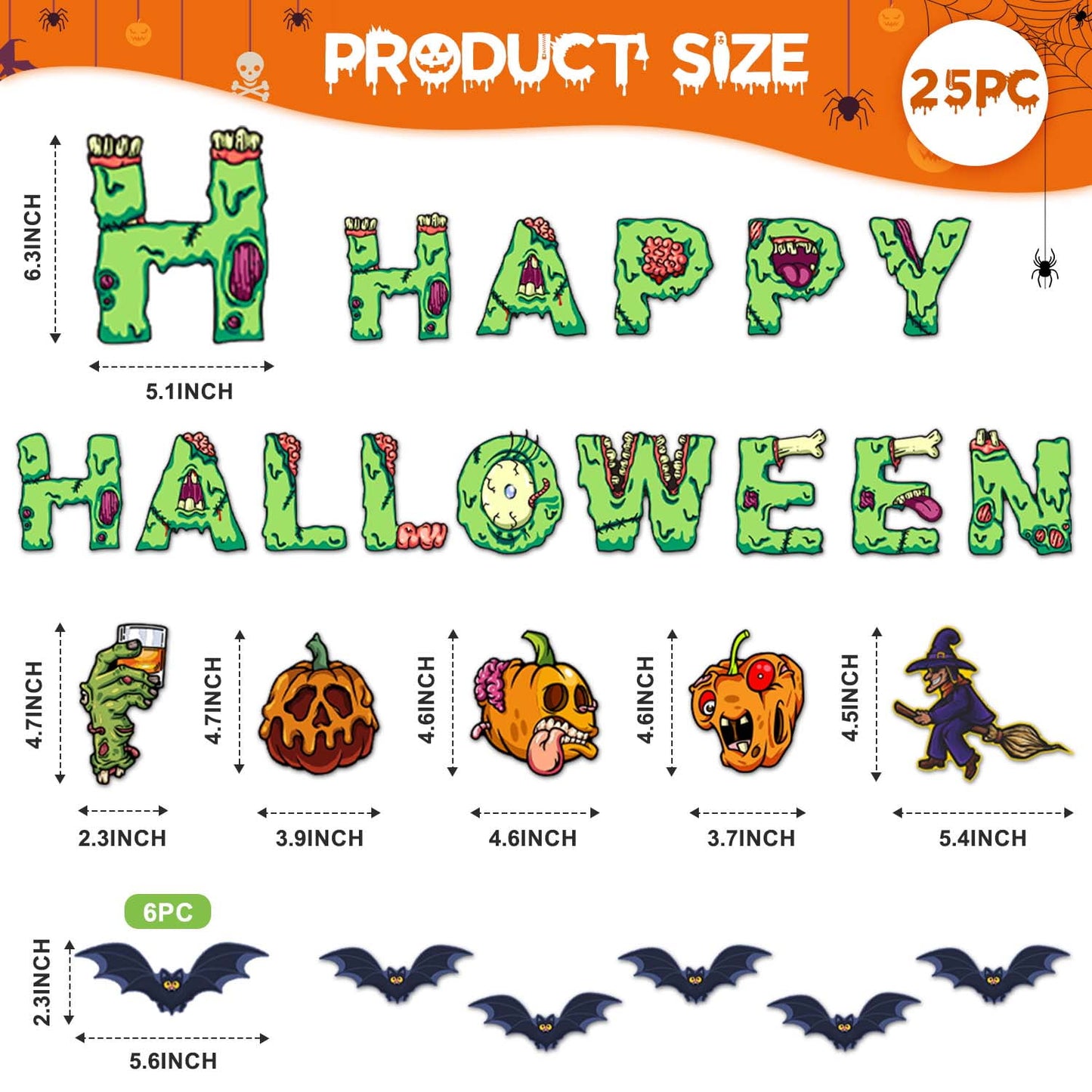 Ayieyill Halloween Tombstone Trunk or Treat Archway Garage Decoration with Gargoyles, Arch Monument, Spider Web and Non-Woven Fabric for Car Garage Door Entryway Archway and Halloween Decor Outdoor