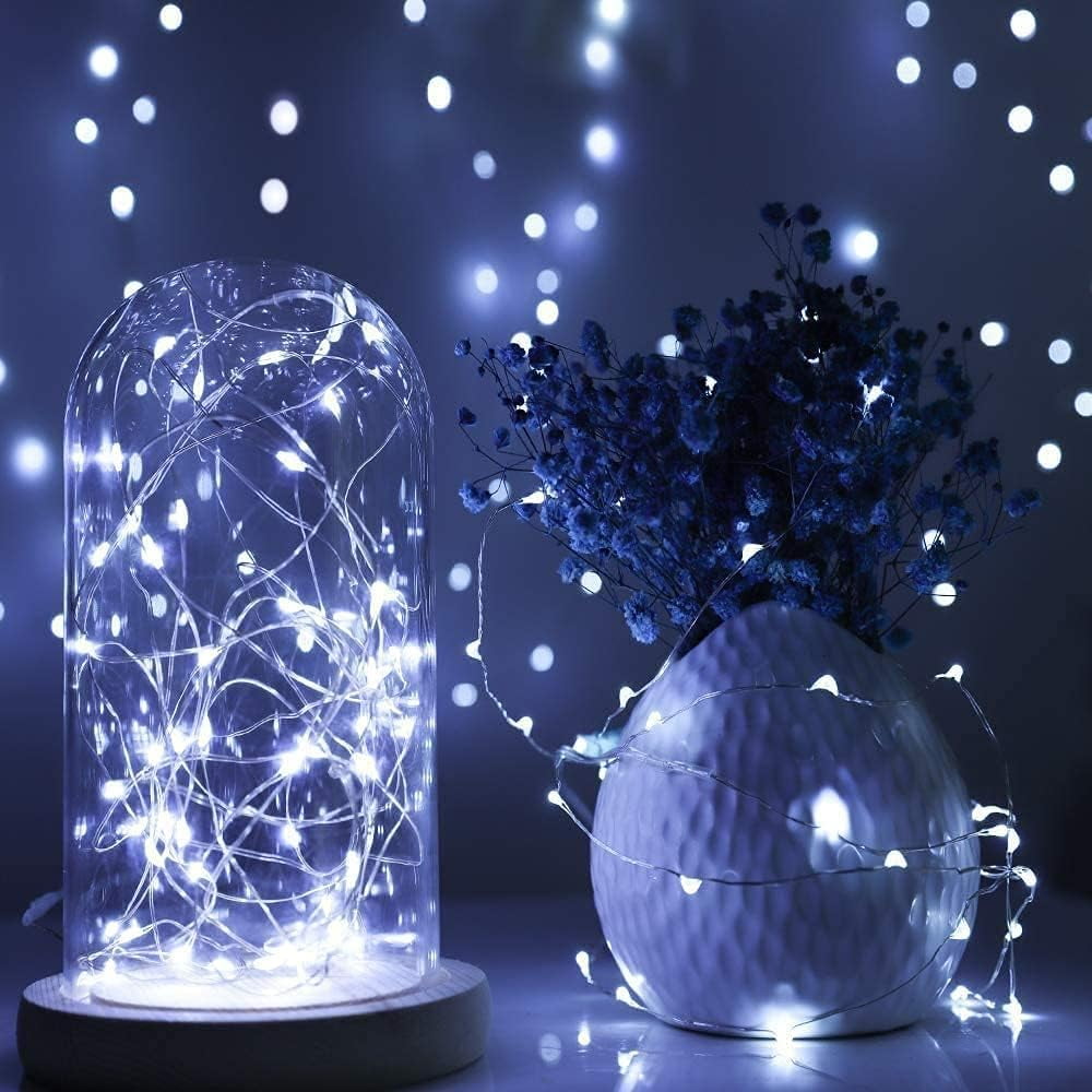 Ayieyill 12Pack Fairy Lights Battery Operated,10ft 30 LED Mini String Lights Waterproof Wire Lights Indoor, Warm White