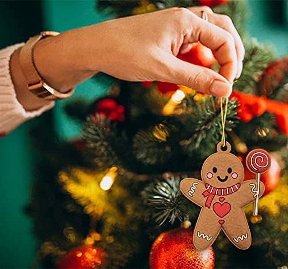 Ayieyill 14pcs Gingerbread Christmas Ornaments Gingerbread Christmas Tree Decorations Holiday Decor