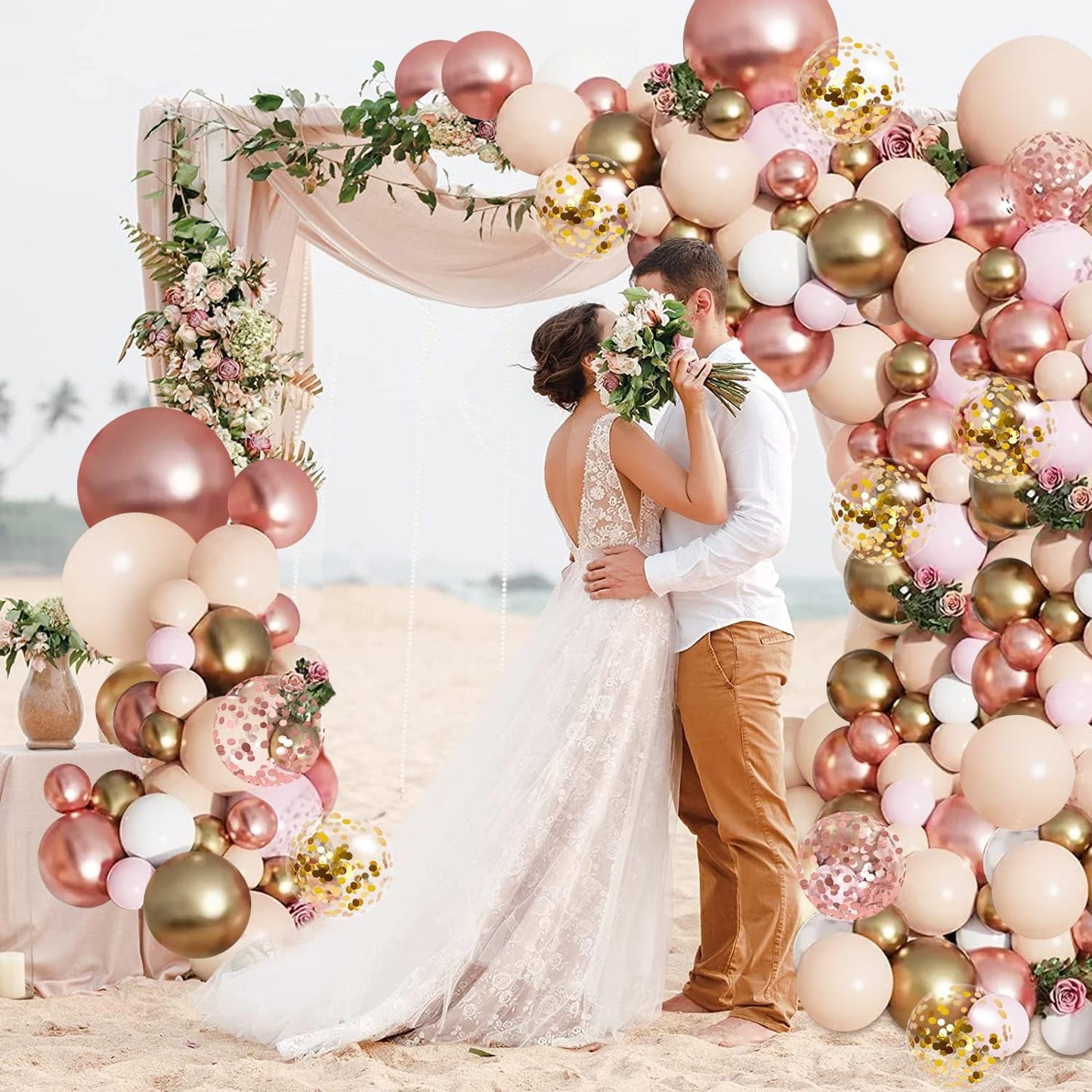 Ayieyill 156pcs Balloon Garland Arch Kit for Baby Shower, Wedding, Birthday, Party Decorations