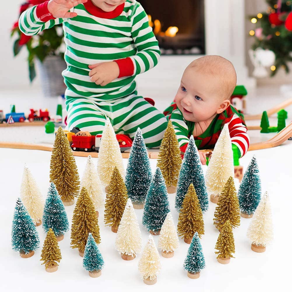 Ayieyill 30PCS Artificial Mini Christmas Trees