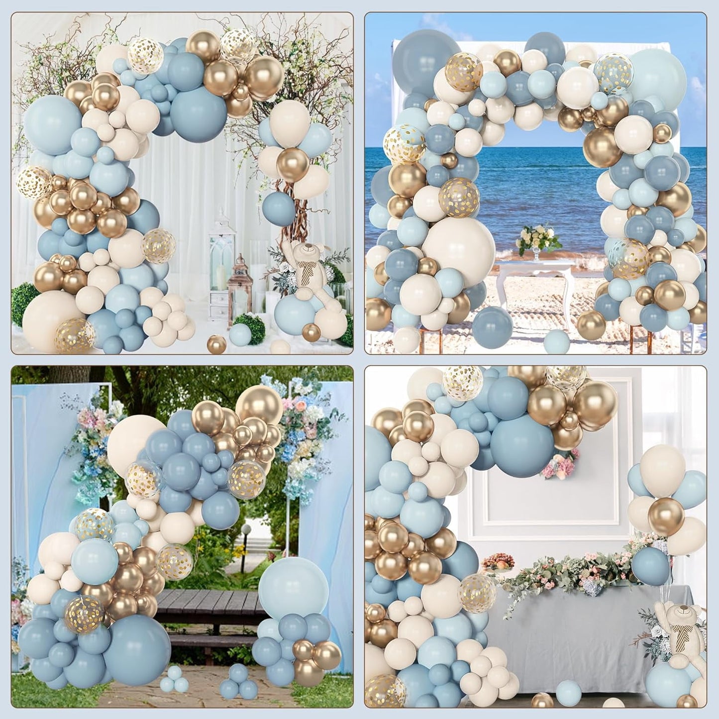 Ayieyill 156pcs Balloon Garland Arch Kit for Baby Shower, Wedding, Birthday, Party Decorations