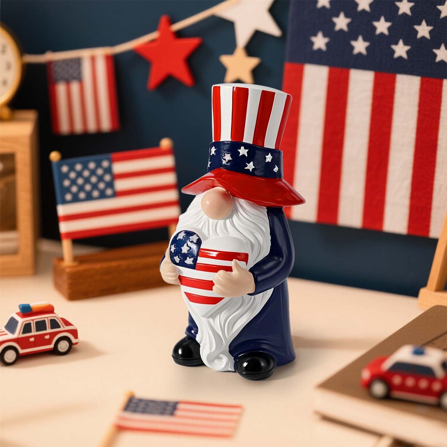 Ayieyill 3Pcs Patriotic Gnomes 4th of July Decorations Independence Day Decorations