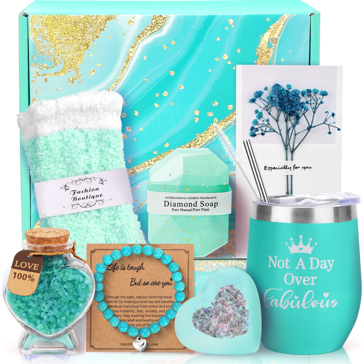 Ayieyill 10 Pack Christmas Birthday Gift Baskets Set, Holiday Gifts for Mom Grandma Wife Women