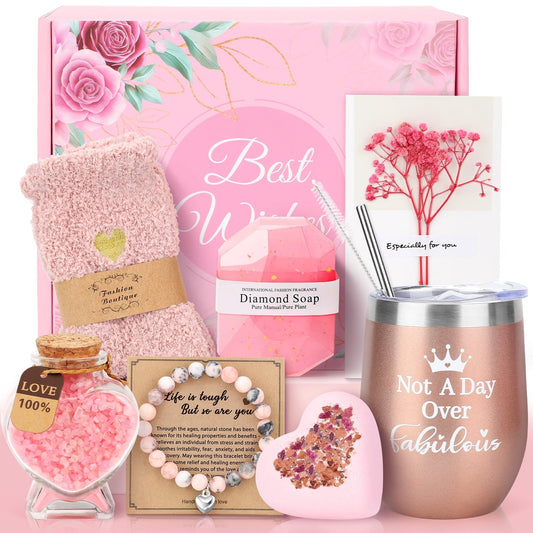 Ayieyill 10 Pack Christmas Birthday Gift Baskets Set, Holiday Gifts for Mom Grandma Wife Women