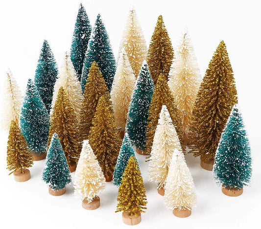 Ayieyill 30PCS Artificial Mini Christmas Trees