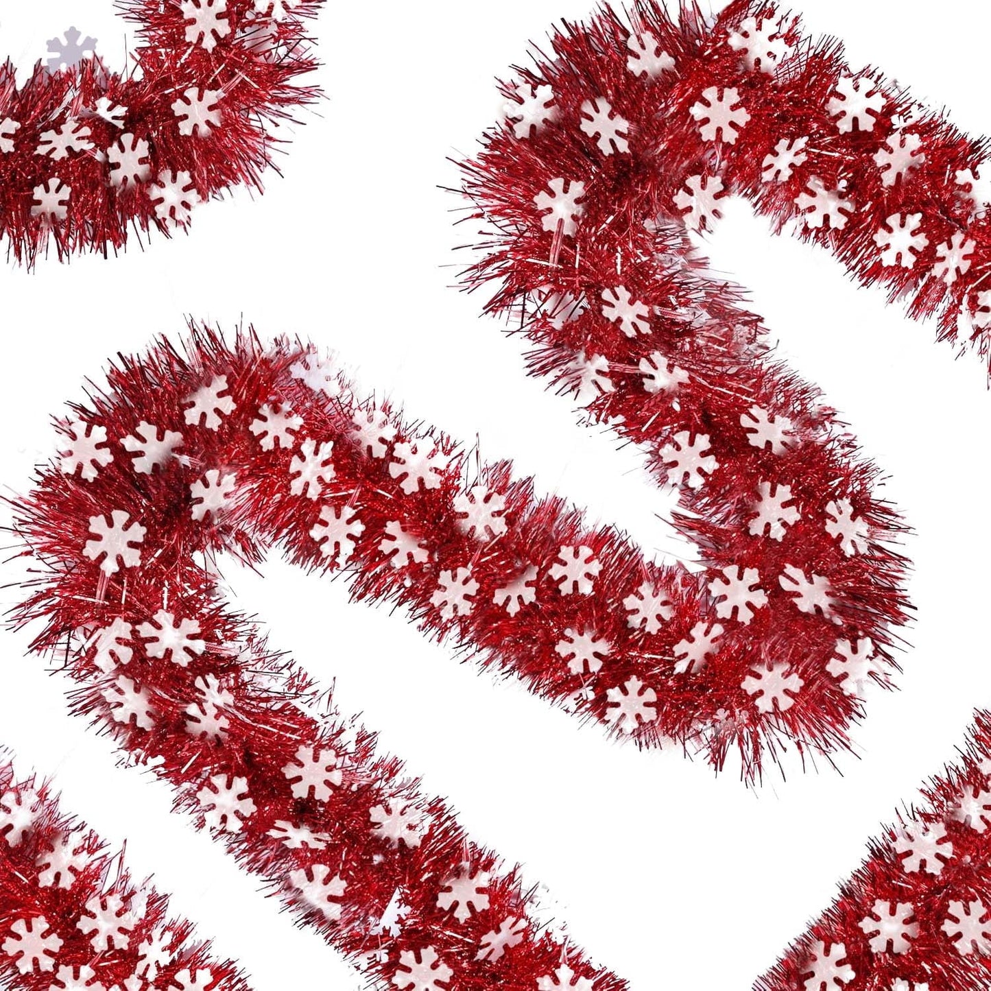 Ayieyill 33ft Tinsel Garland Hanging Christmas Tree Garland for Christmas Tree Decorations Indoor