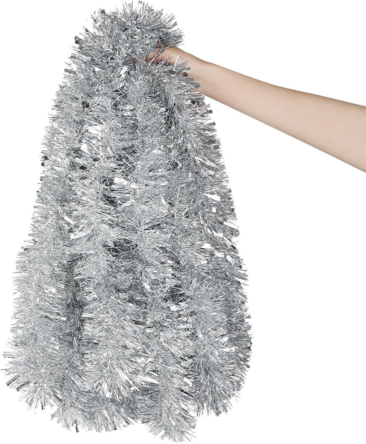 Ayieyill 33ft Tinsel Garland Hanging Christmas Tree Garland for Christmas Tree Decorations Indoor