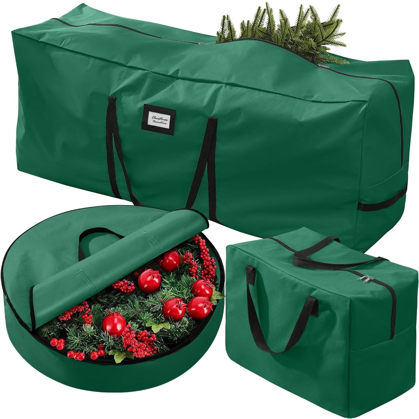 Ayieyill 3Pcs Christmas Tree Storage Bag, Christmas Tree Bag for 7.5 FT Artificial Trees