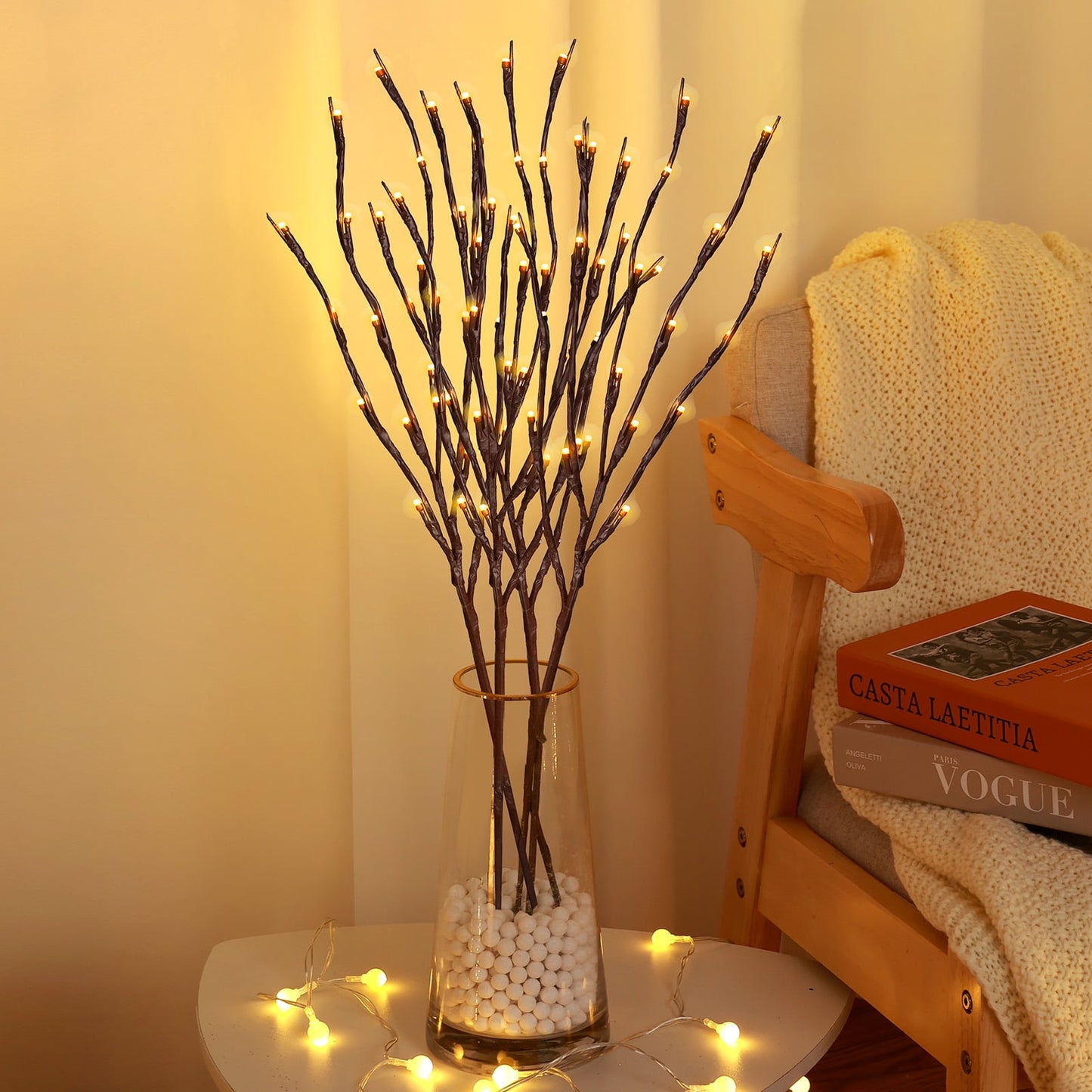 Ayieyill Lighted Birch Tree Lights, Led Branch Lights, Lighted Birch Trees Christmas Tabletop