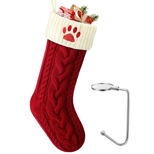 Ayieyill Christmas Stockings with Letters, Super Soft Monogram Christmas Stockings Xmas Gift | 20 Inches