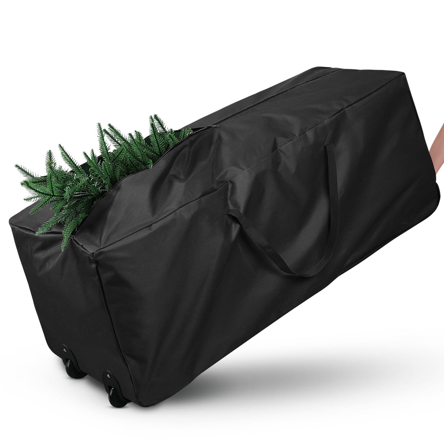 Ayieyill Christmas Tree Storage Bag, Moisture Christmas Tree Bag - for 7.5 FT Artificial Trees, Zippered Bag, Carry Handles and Wheels for Easy Transport