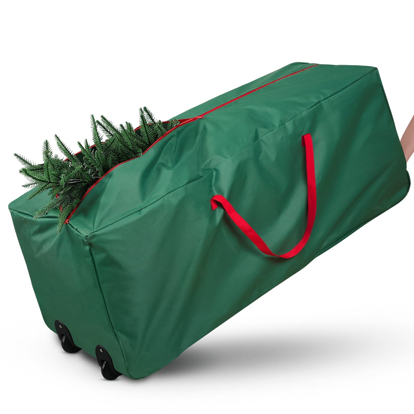 Ayieyill Christmas Tree Storage Bag, Moisture Christmas Tree Bag - for 7.5 FT Artificial Trees, Zippered Bag, Carry Handles and Wheels for Easy Transport
