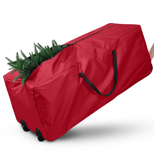 Ayieyill Christmas Tree Storage Bag, Moisture Christmas Tree Bag - for 7.5 FT Artificial Trees, Zippered Bag, Carry Handles and Wheels for Easy Transport