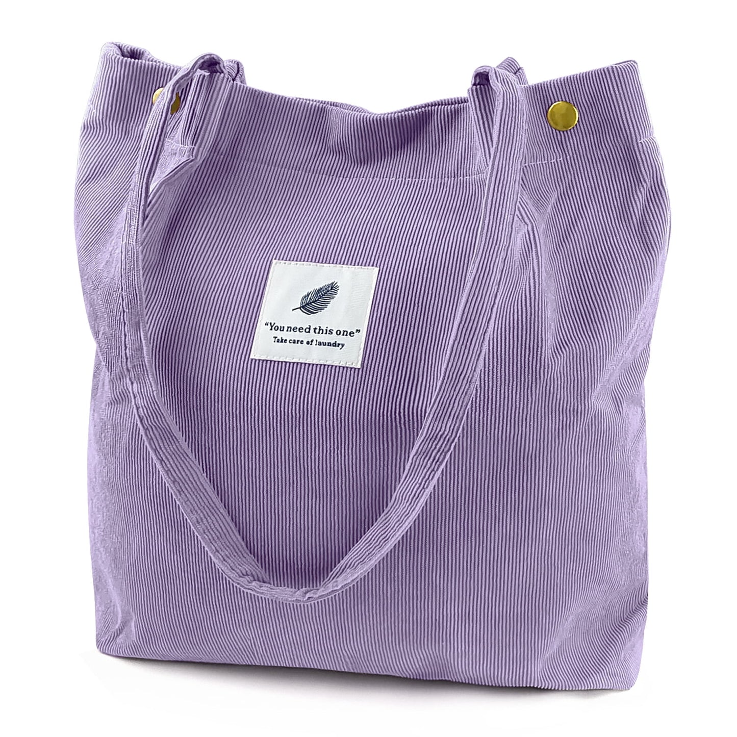 Ayieyill Corduroy Tote Bag Large for Women Girl Lady Canvas Shoulder Cord Purse and Handbags with Inner Pocket