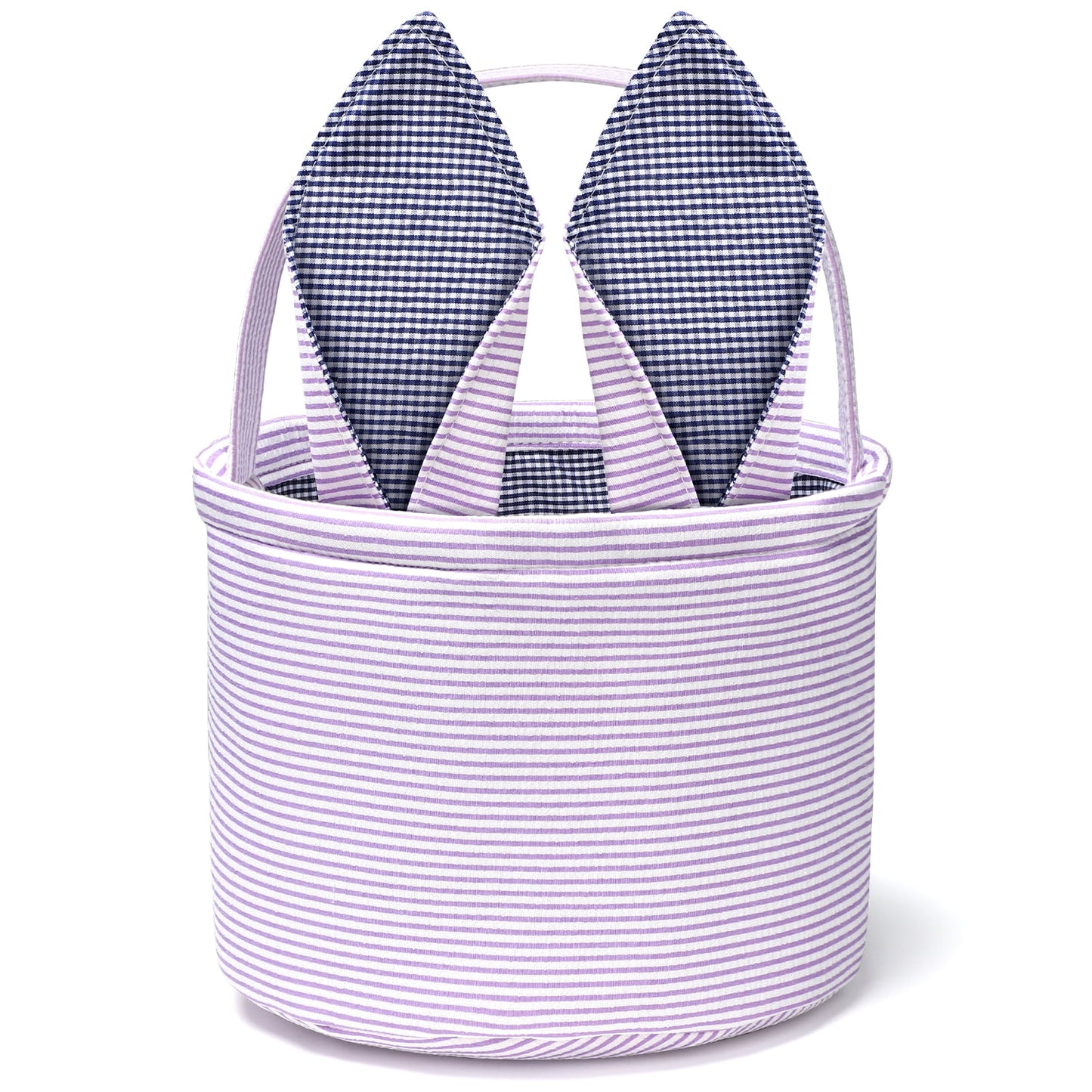 Ayieyill Easter Basket, Easter Bunny Baskets for Kids with Cute Rabbit Ears Stripe, Easter gift baskets