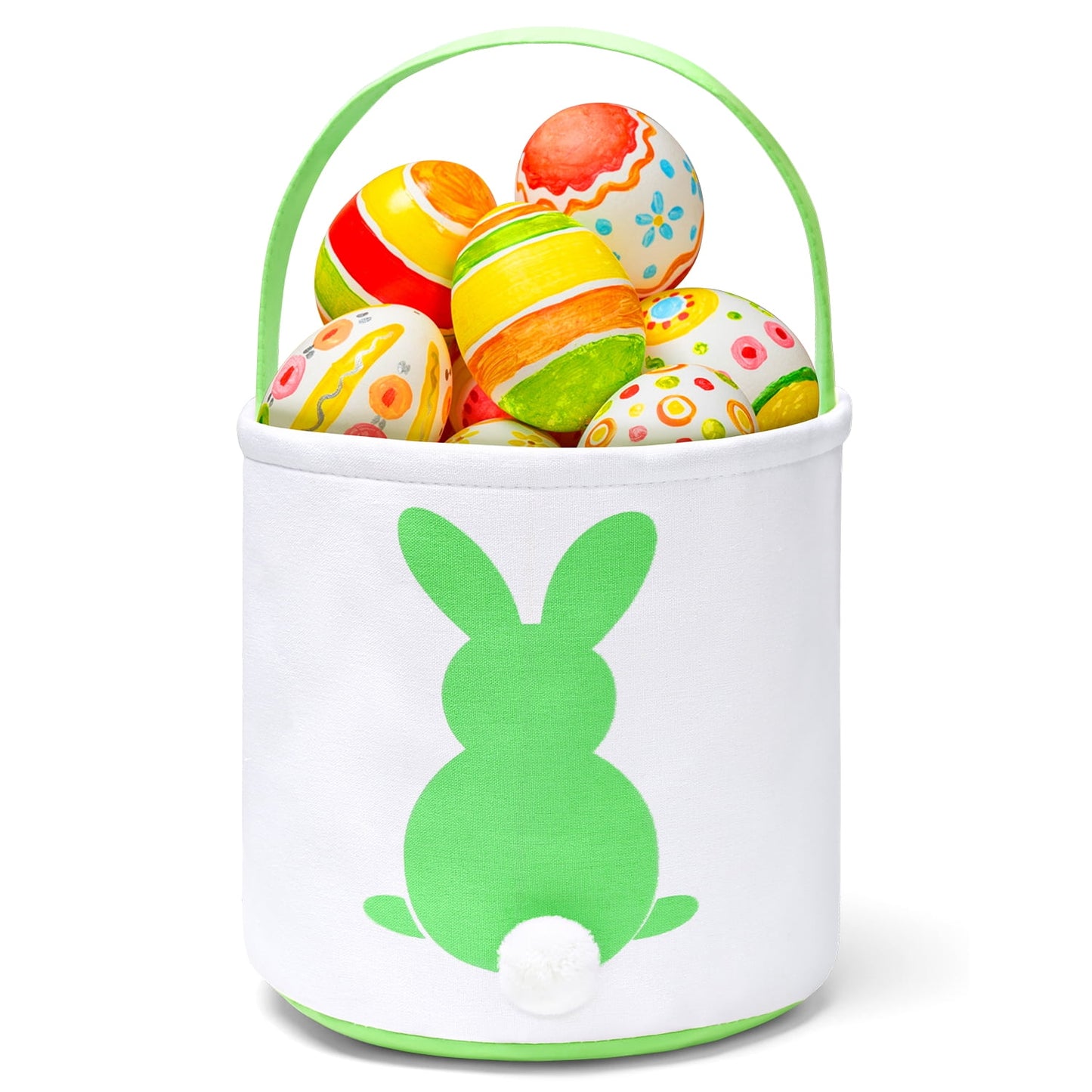 Ayieyill Easter Basket, Easter Bunny Baskets for Kids with Cute Rabbit Ears Stripe, Easter gift baskets