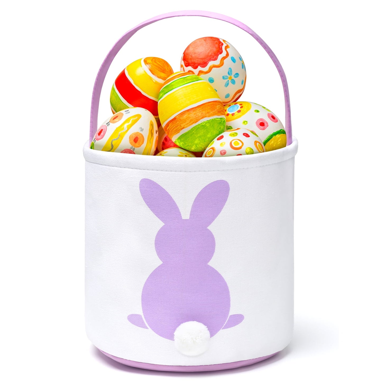 Ayieyill Easter Basket, Easter Bunny Baskets for Kids with Cute Rabbit Ears Stripe, Easter gift baskets