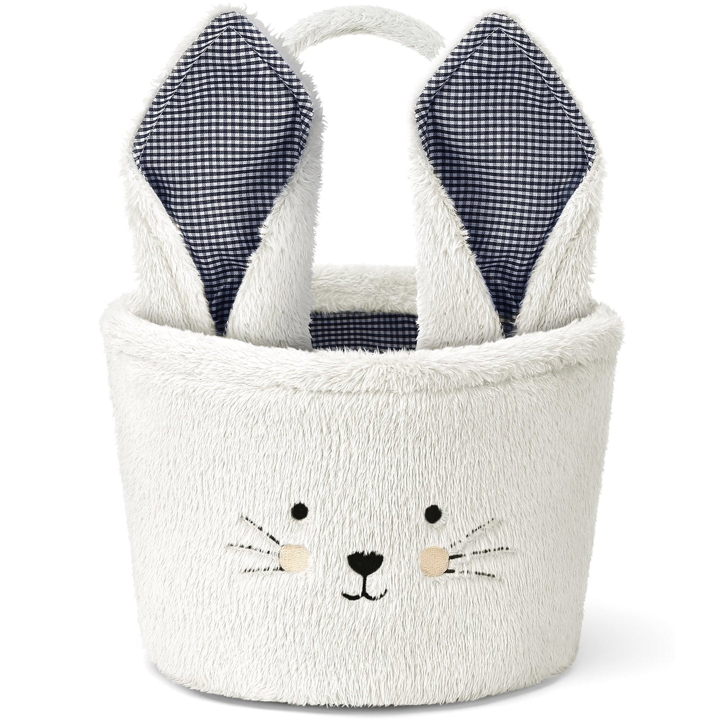 Ayieyill Easter Basket, Easter Bunny Baskets for Kids with Cute Rabbit Ears Stripe, Easter gift baskets