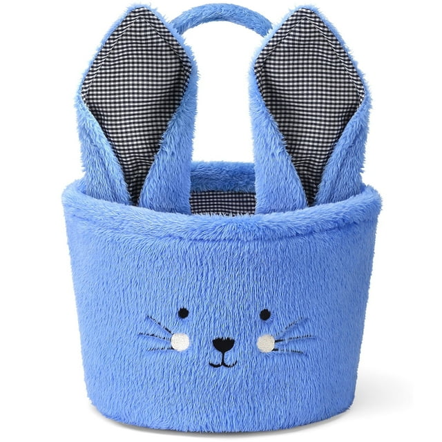 Ayieyill Easter Basket, Easter Bunny Baskets for Kids with Cute Rabbit Ears Stripe, Easter gift baskets