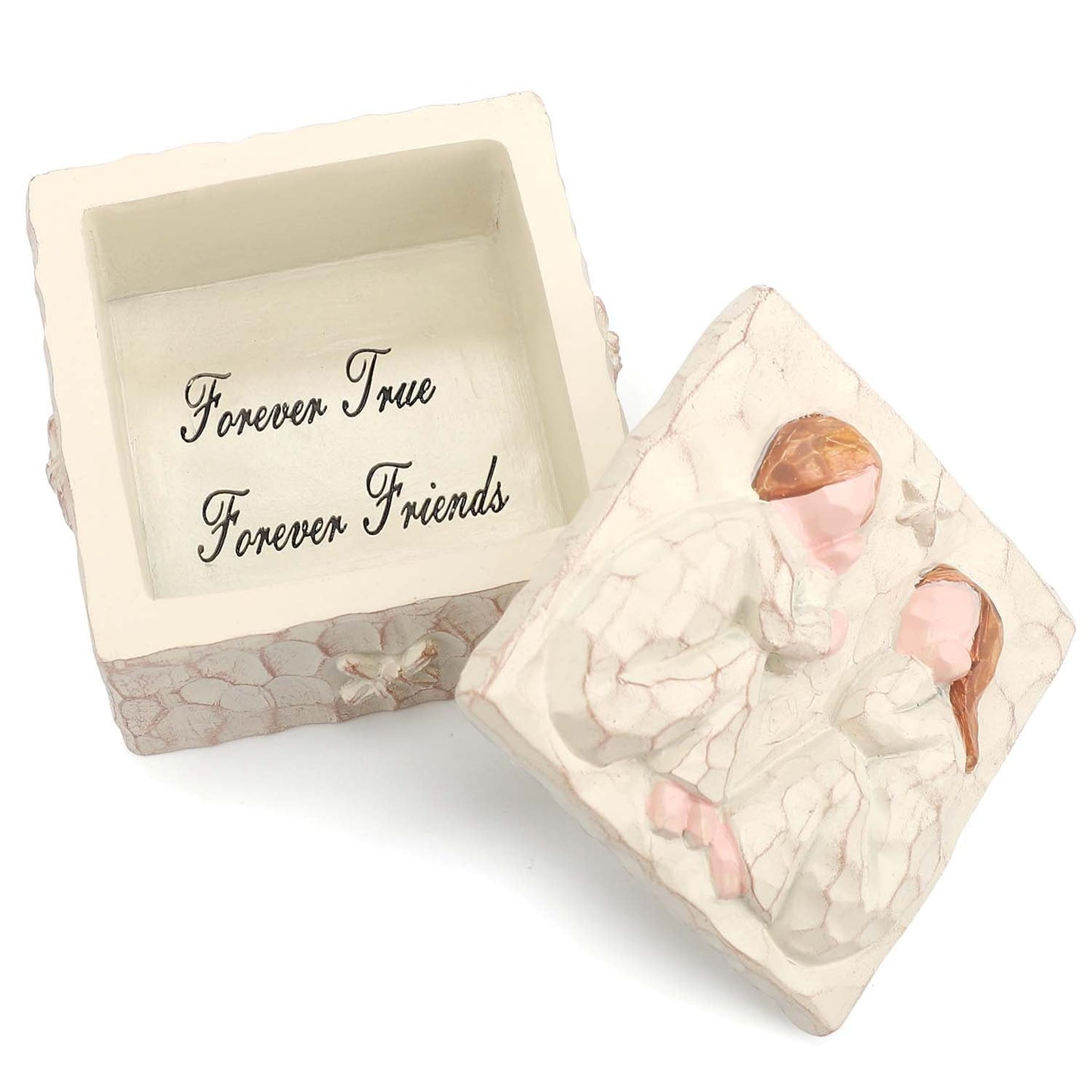 Ayieyill Friendship Keepsake Box for Women, Best Friend Gifts, Christmas Sister Gift, Hand-Painted Jewelry Box for Christian Gifts