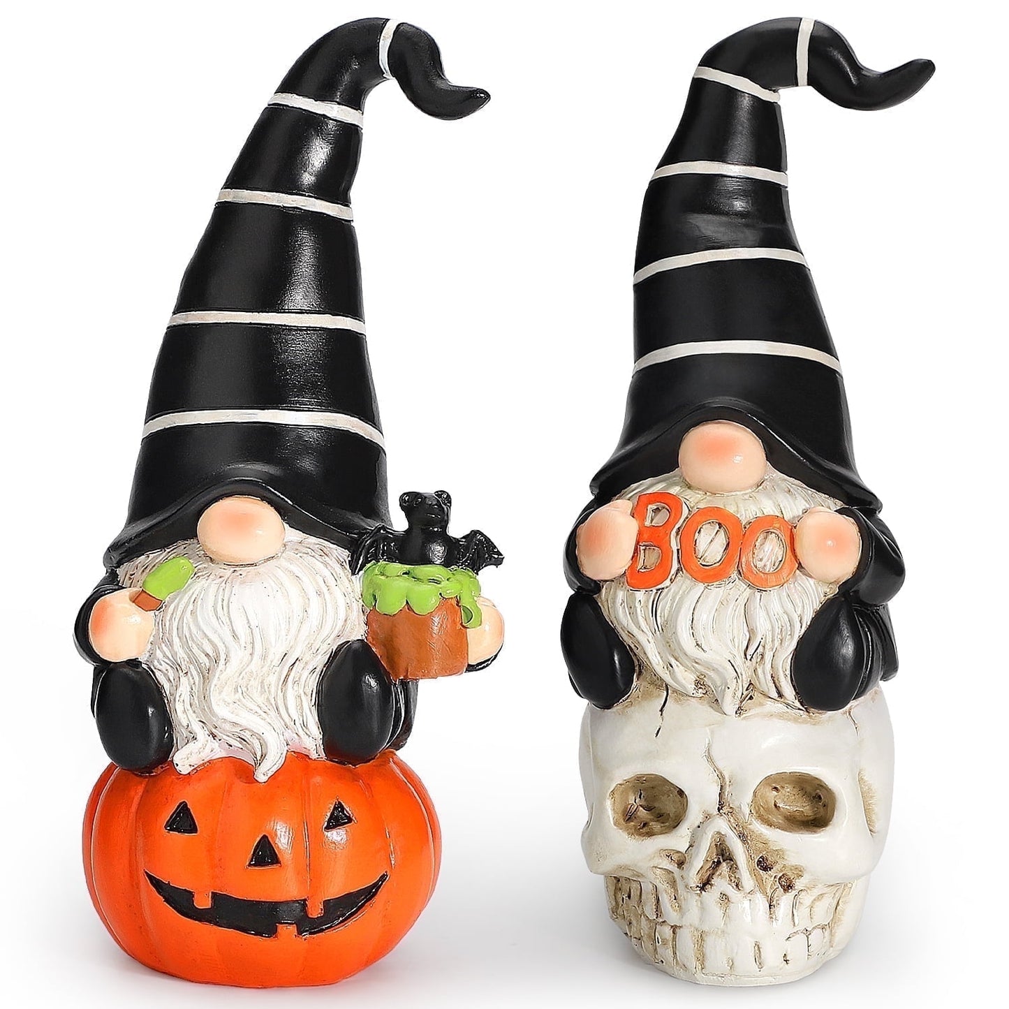 Ayieyill 2pcs Halloween Gnomes, Halloween Figurines, Halloween Decorations Indoor Halloween Gifts