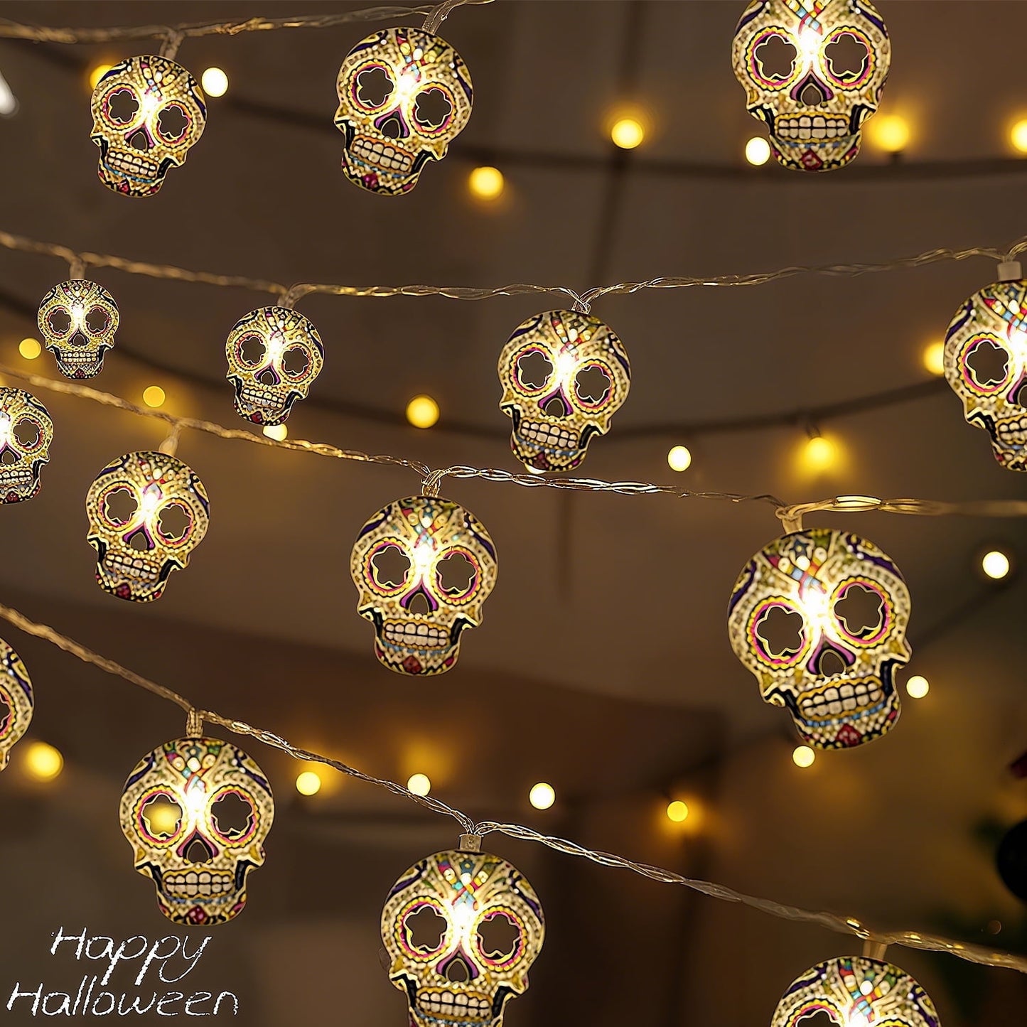 Ayieyill Halloween Bat String Lights Halloween Lights Halloween Decorations Indoor Outdoor