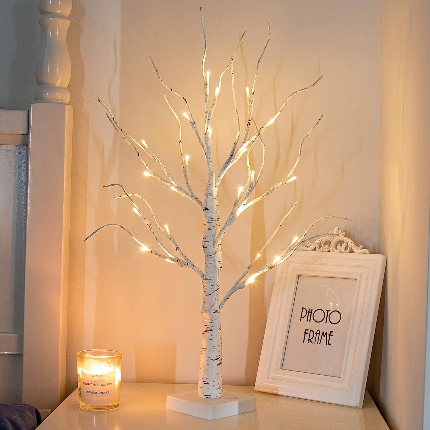 Ayieyill Lighted Birch Tree Lights, Led Branch Lights, Lighted Birch Trees Christmas Tabletop