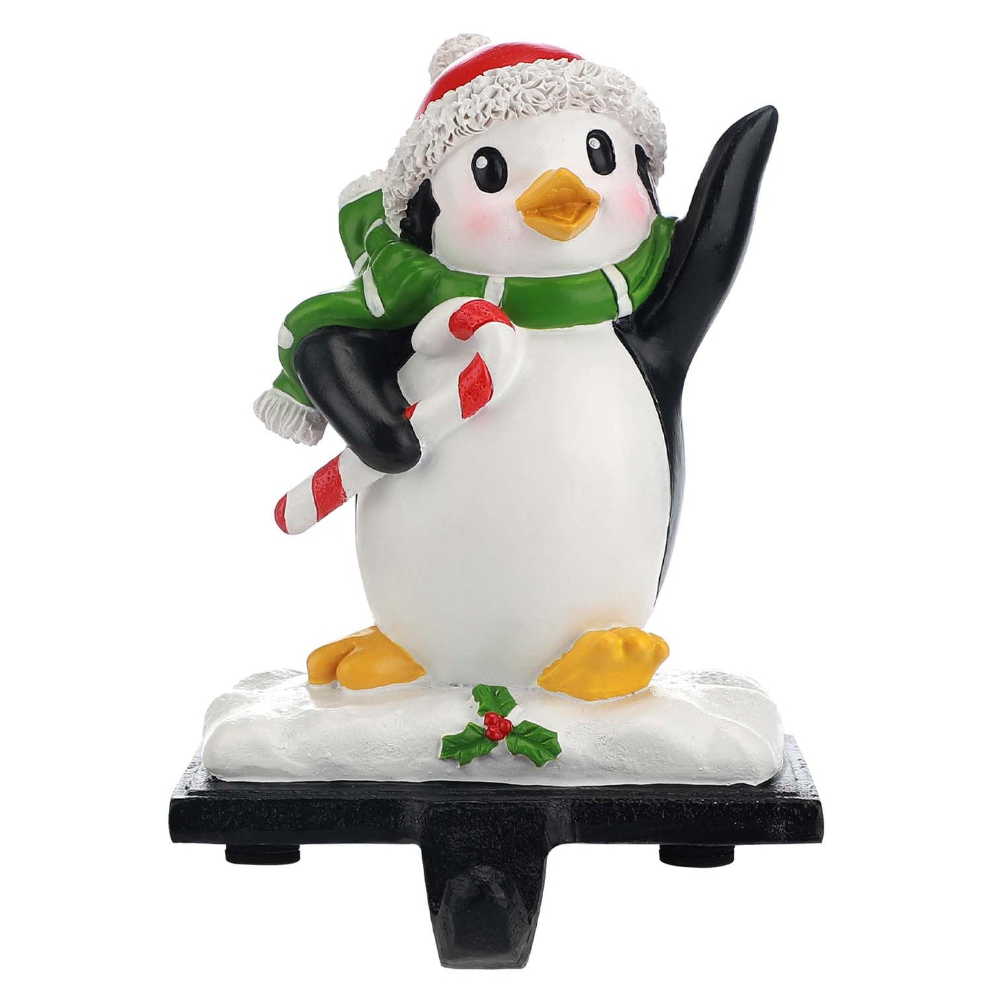 Ayieyill Christmas Santa Claus Stocking Holder, Resin Stocking Holders for Mantle Christmas Decorations