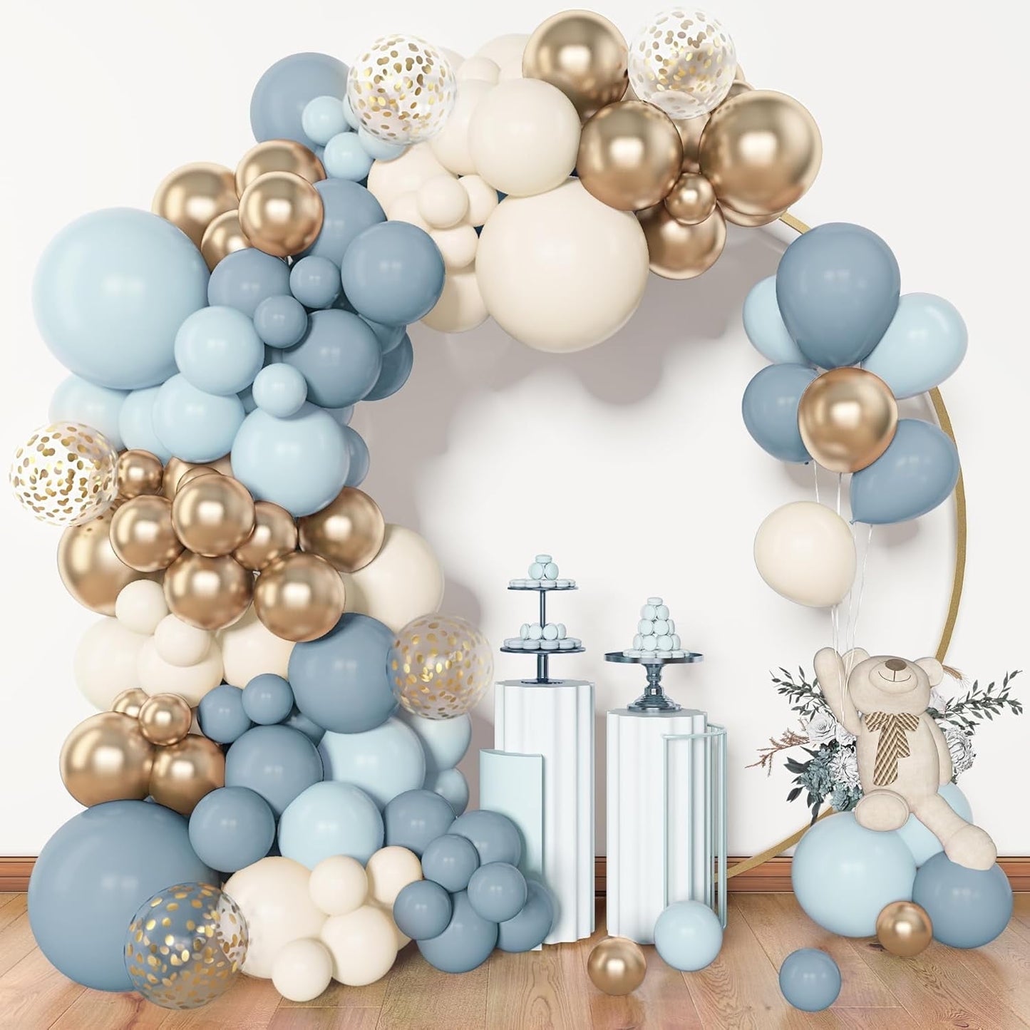 Ayieyill 156pcs Balloon Garland Arch Kit for Baby Shower, Wedding, Birthday, Party Decorations