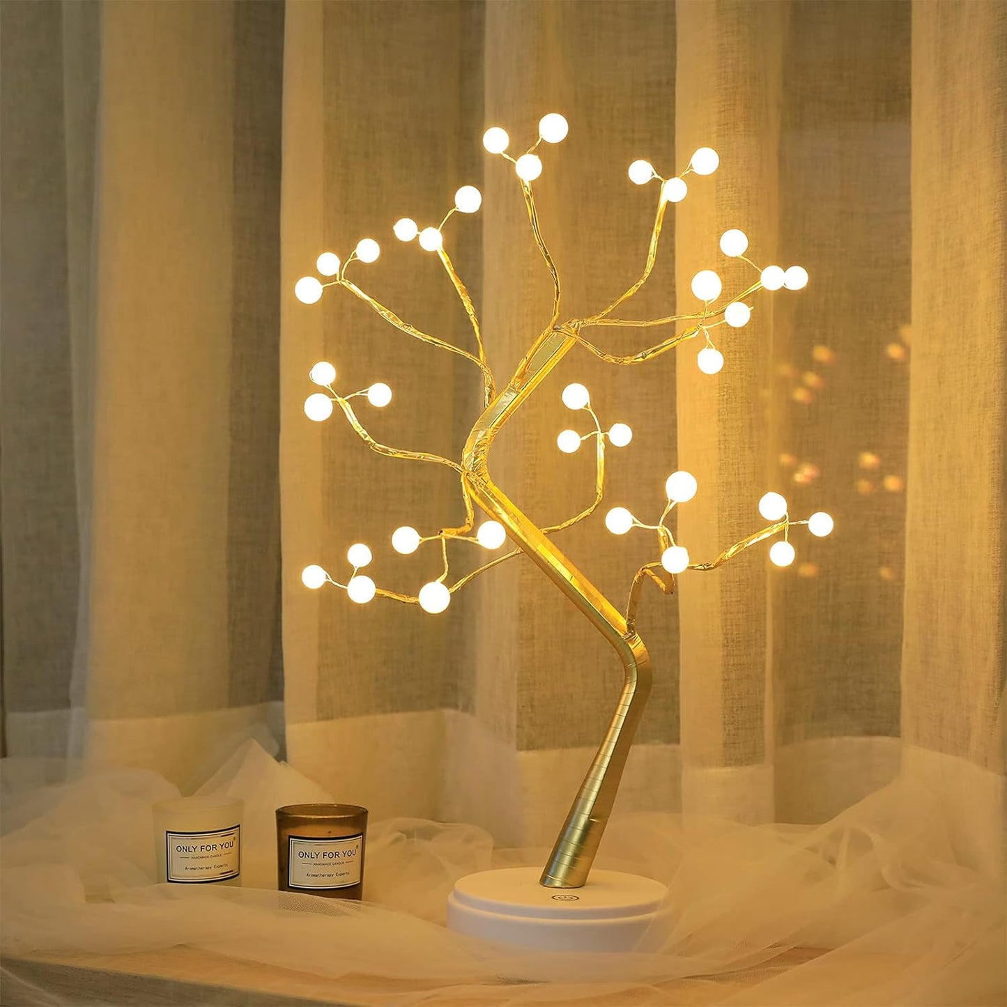 Ayieyill Lighted Birch Tree Lights, Led Branch Lights, Lighted Birch Trees Christmas Tabletop