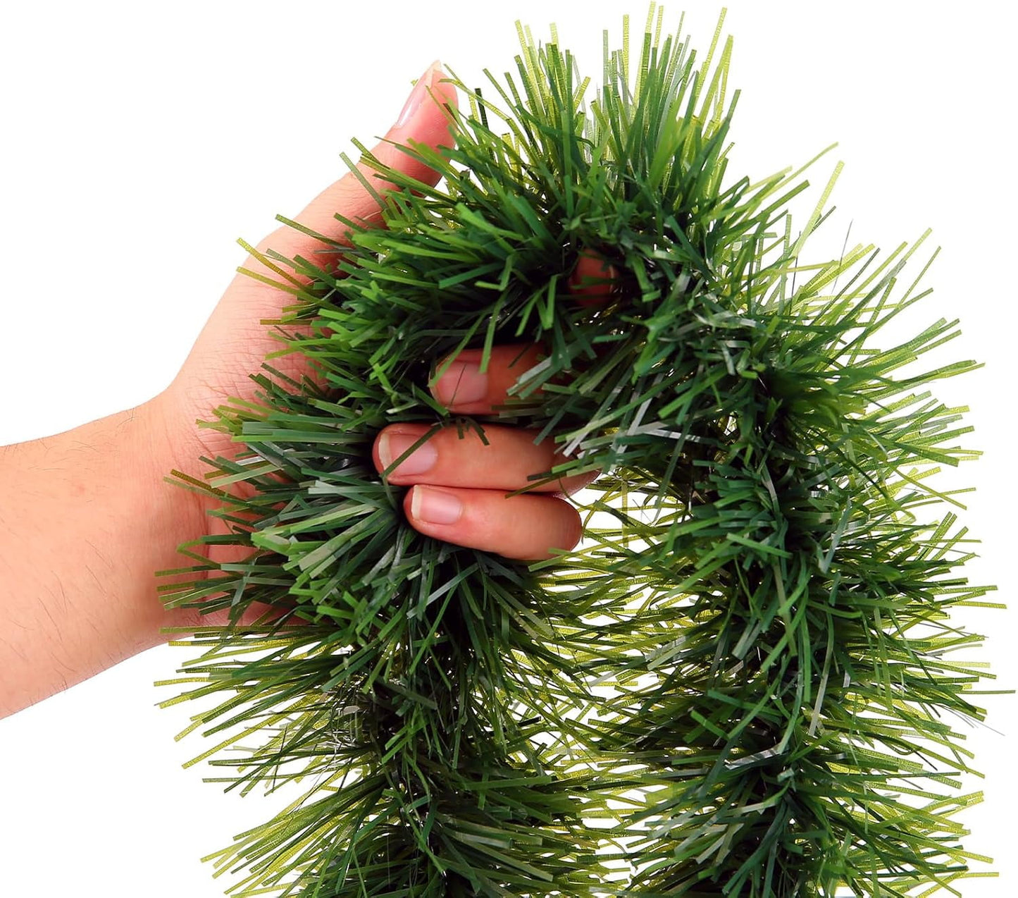 Ayieyill 33ft Tinsel Garland Hanging Christmas Tree Garland for Christmas Tree Decorations Indoor