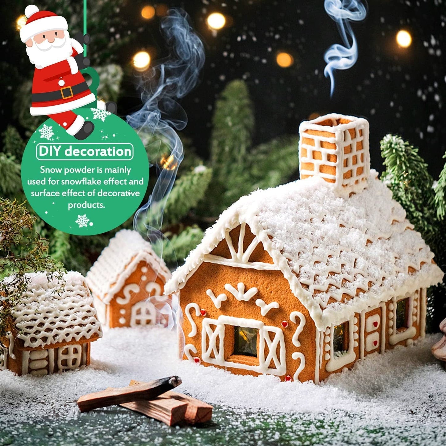Ayieyill 23 Ounces Fake Snow Decoration - Artificial Snow for Christmas Decoration