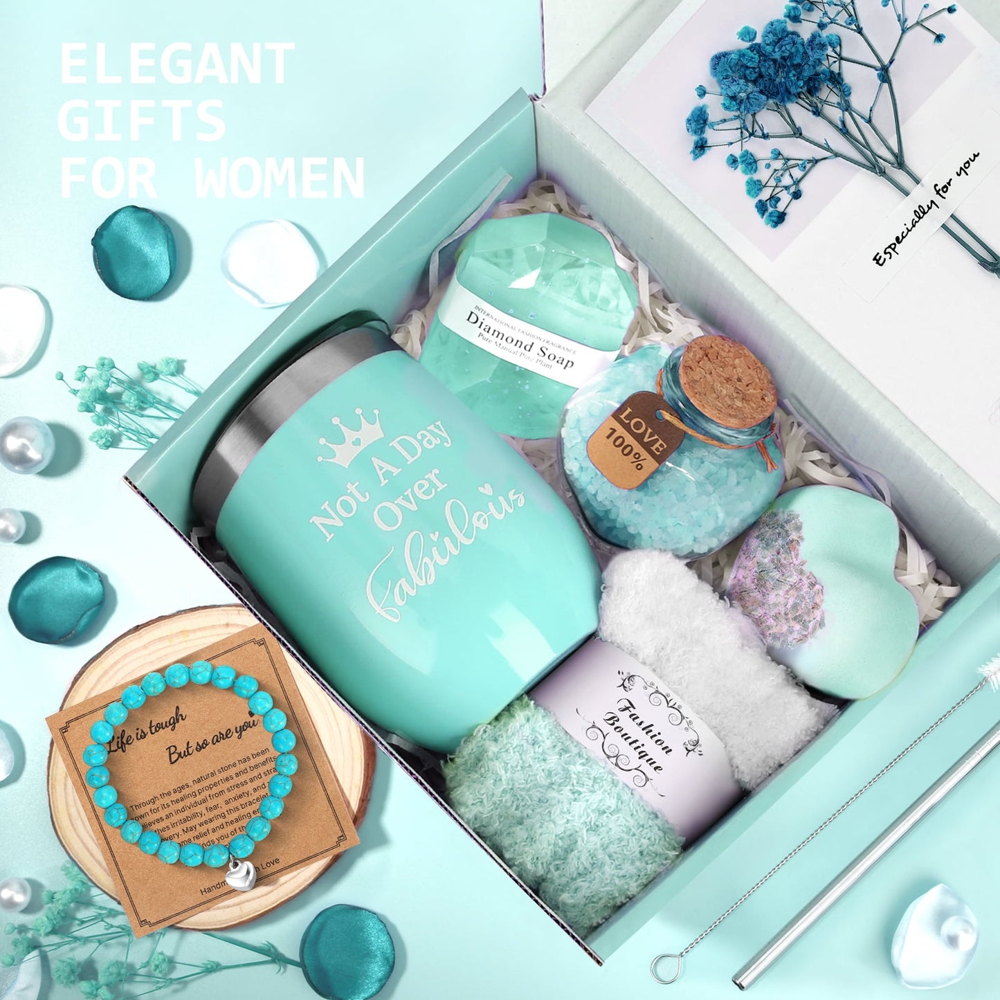 Ayieyill 10 Pack Christmas Birthday Gift Baskets Set, Holiday Gifts for Mom Grandma Wife Women