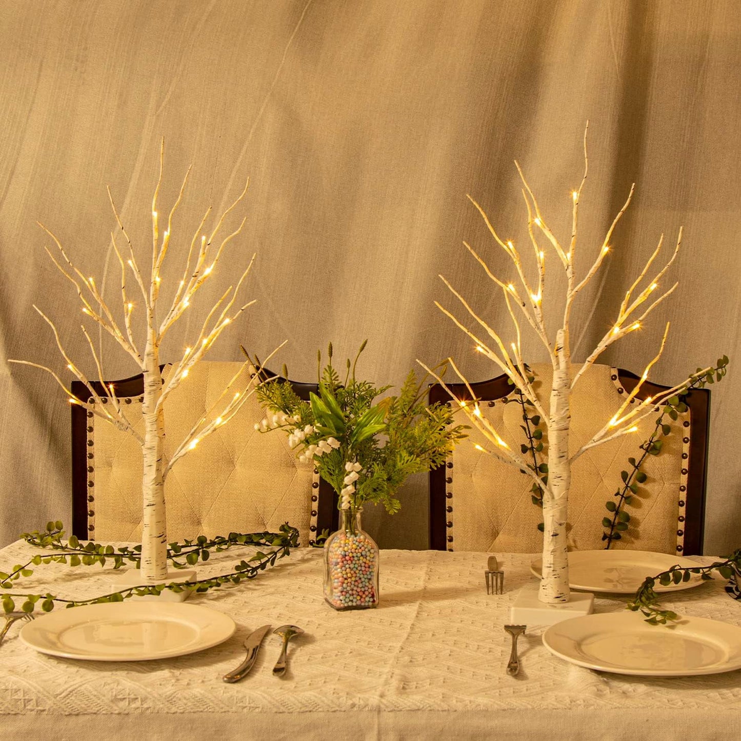 Ayieyill Lighted Birch Tree Lights, Led Branch Lights, Lighted Birch Trees Christmas Tabletop